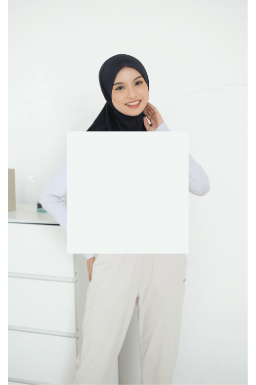 Maisa Hijab Sporty Black